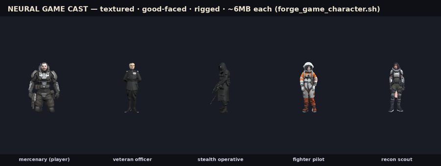 neural character cast