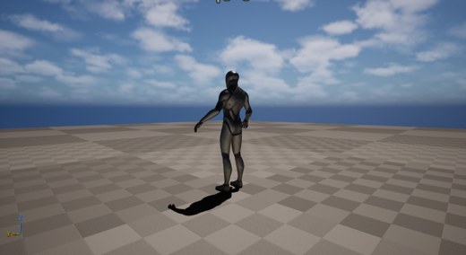 Rigged character hero shot in Unreal Engine 5.8