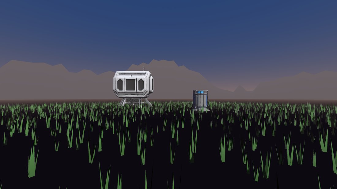 dusk outdoor location with horizon backdrop