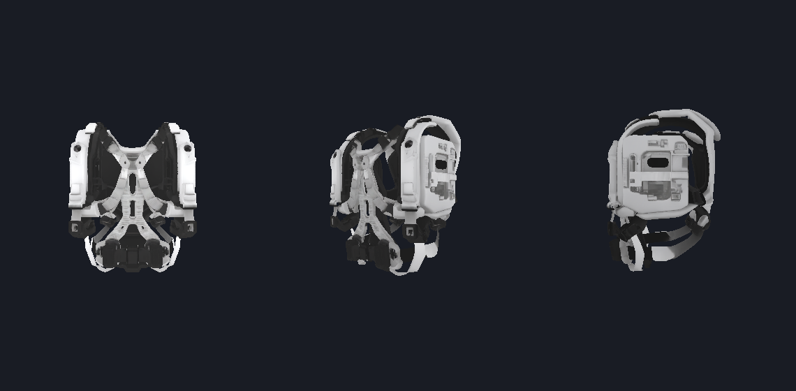 Grav Harness — TRELLIS.2 model render