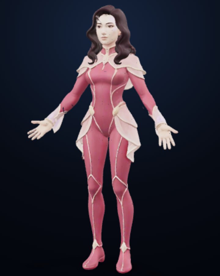 Ariel Sorin — Prism humanoid build, off-screen render
