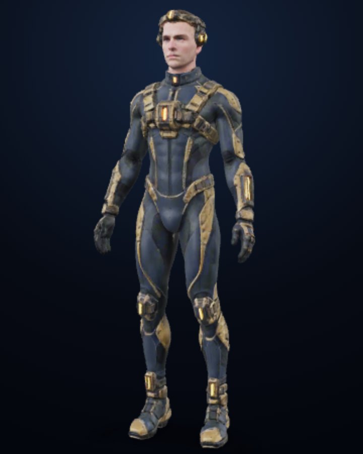 Astrogator — Prism humanoid build, off-screen render
