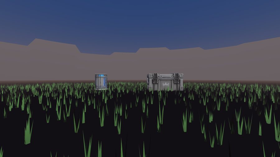 outdoor world with grass and skyline